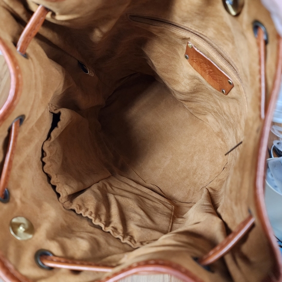 PATRICIA NASH WOVEN EVORA DRAWSTRING SATCHEL - Picture 9 of 10